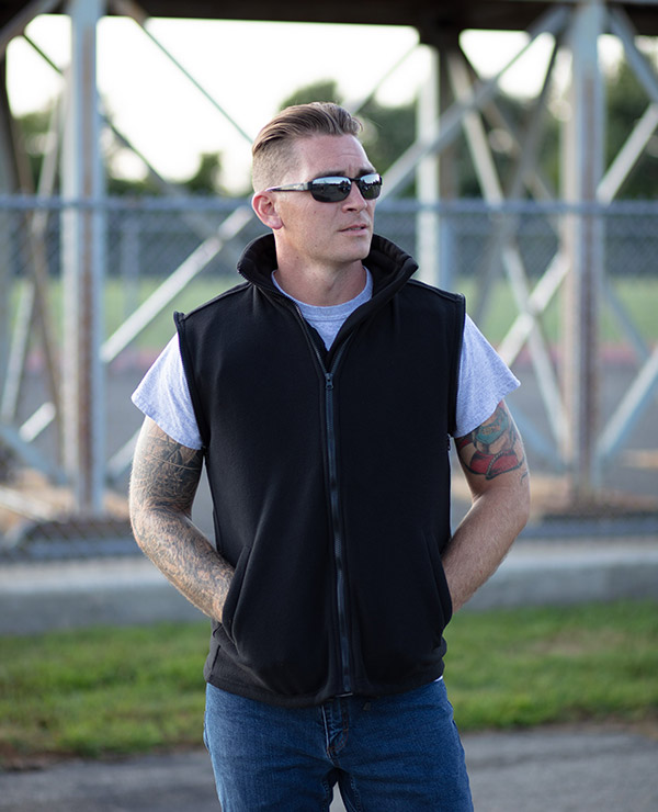 base fleece bulletproof jacket vest on street again - Bulletproof Jacket with Heavy Duty Outer Shell by Bodyguard