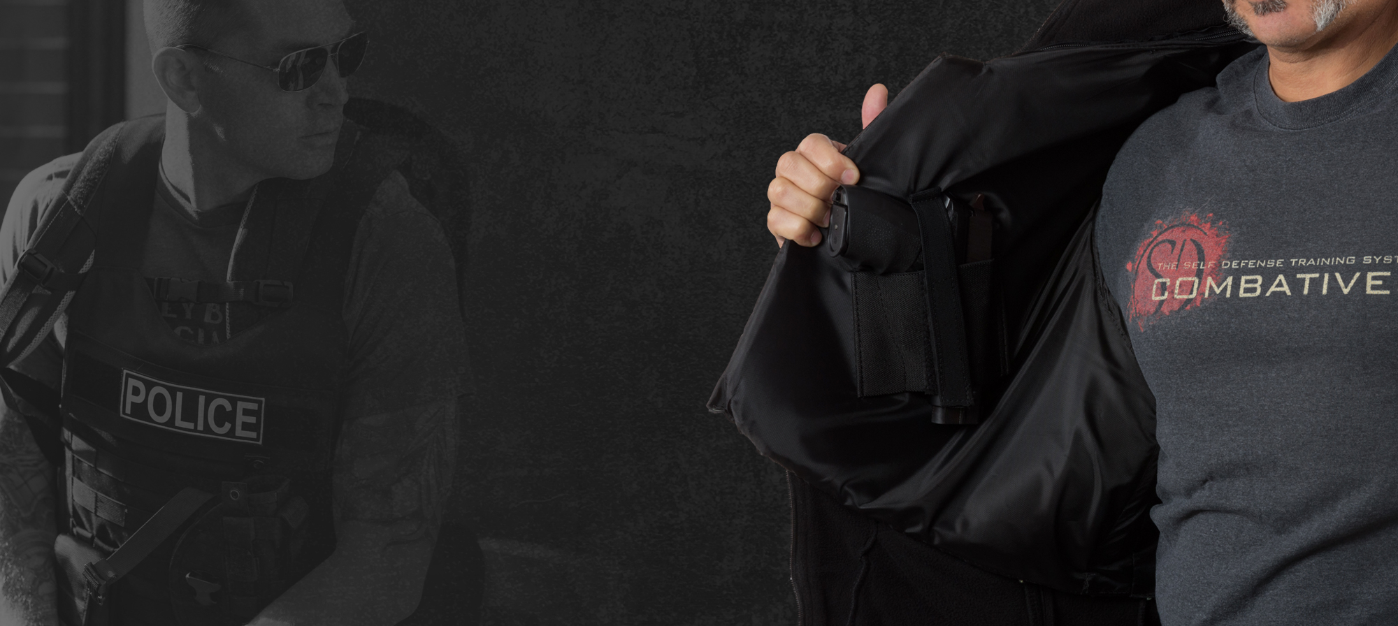 conceal carry back up for bodyguard bulletproof jackets by Bodyguard