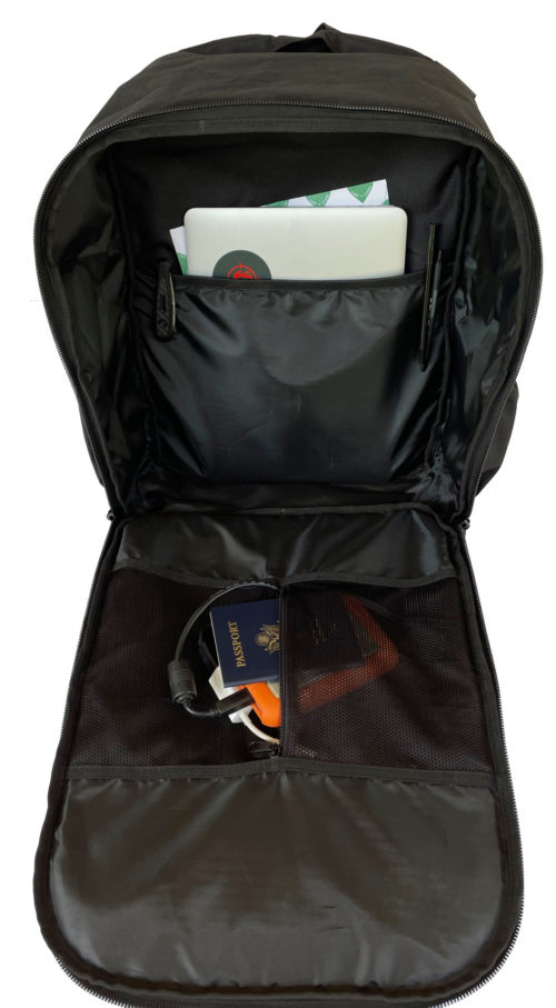 inside of First Responder Backpack Plate Carrier