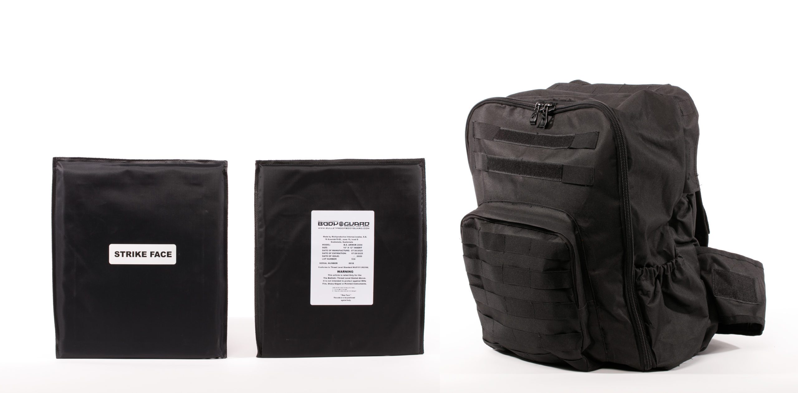 Bulletproof Backpacks and Kits - Bodyguard Personal Body Armor