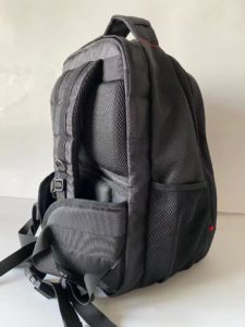 switchblade bulletproof backpack in sideview by Bodyguard
