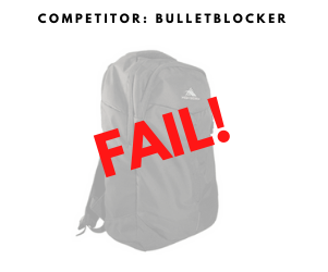 COMPETITOR Bullet blocker - Fail