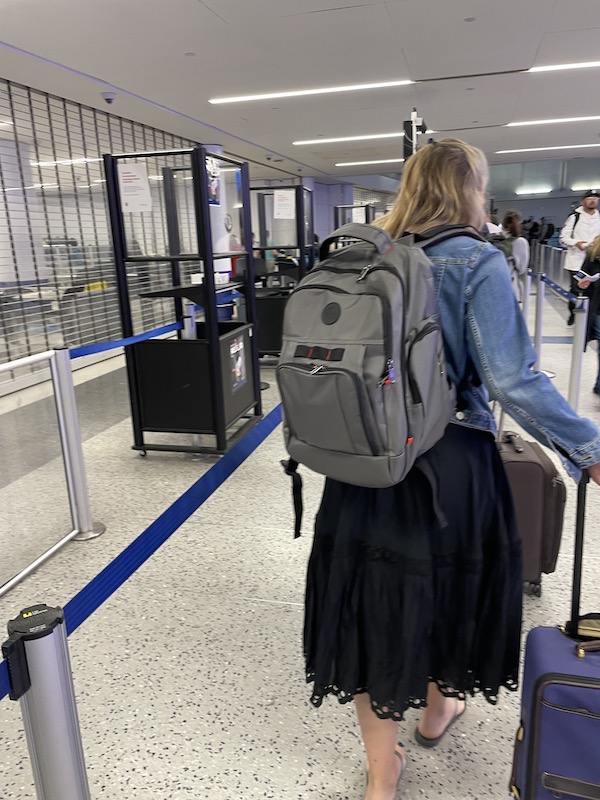 Airport backpack best sale