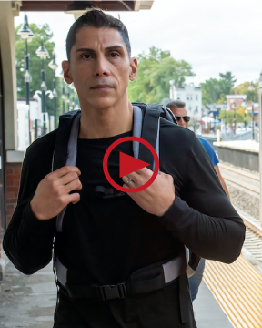 Firefighter doesn't leave home without his Bulletproof backpack by BodyGuard